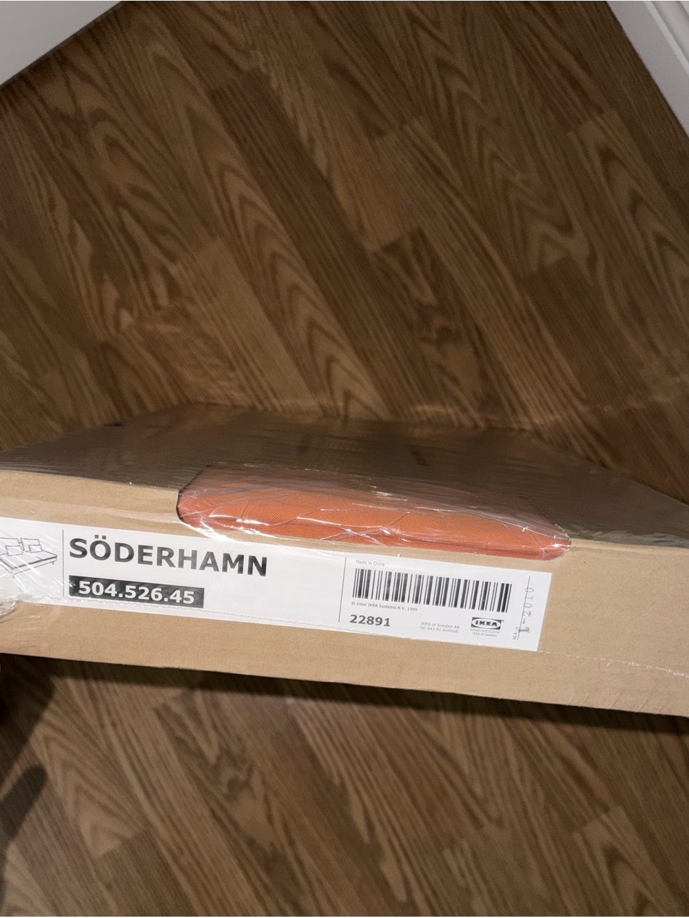 IKEA SÖDERHAMN 3 seat Sofa Cover — Samsta Orange